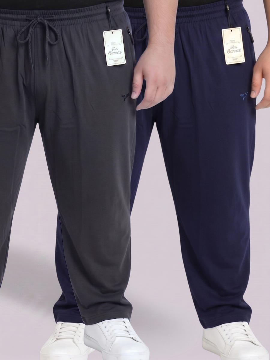 Pack of 2 Plain Cotton Jersey Trousers | Summer Edition