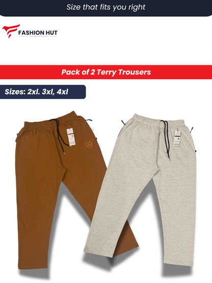 Pack of 2 Terry Trousers