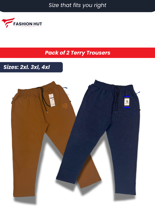 Pack of 2 Terry Trousers