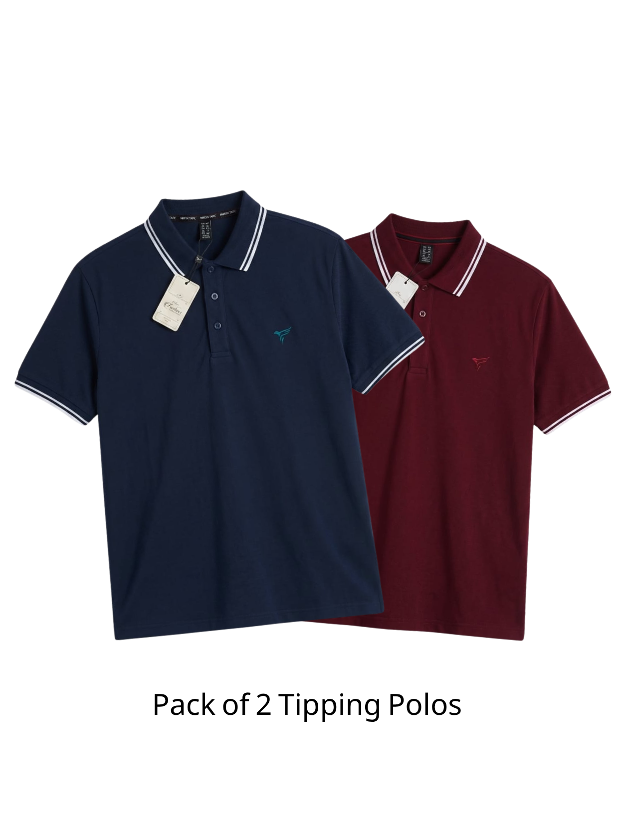 Pack of 2  Tipping Polo Shirt