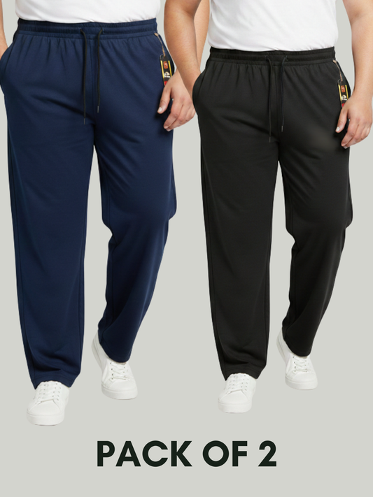 Pack of 2 Soft Cotton Jersey Trousers Big size
