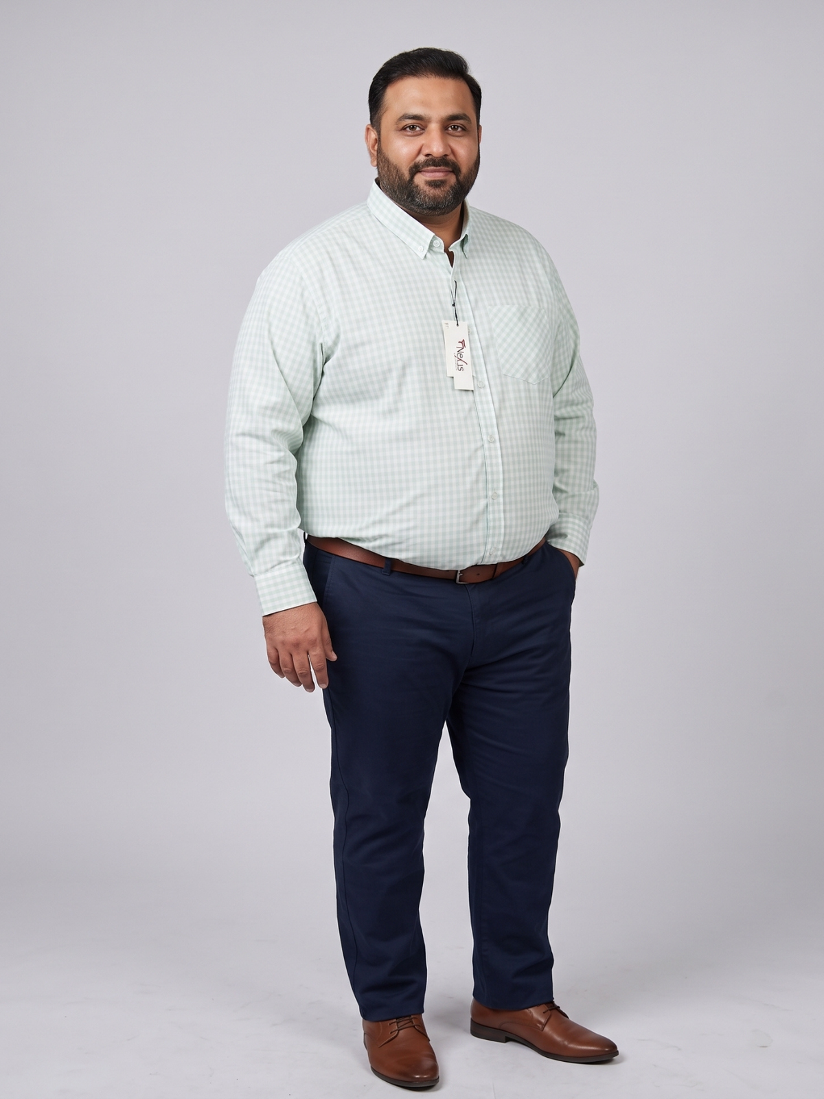 Apple Green Checkered Shirt