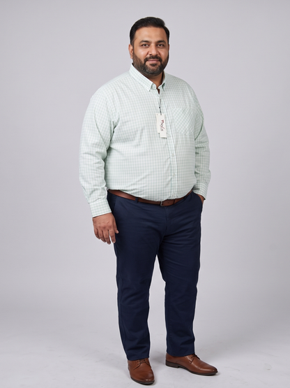 Apple Green Checkered Shirt
