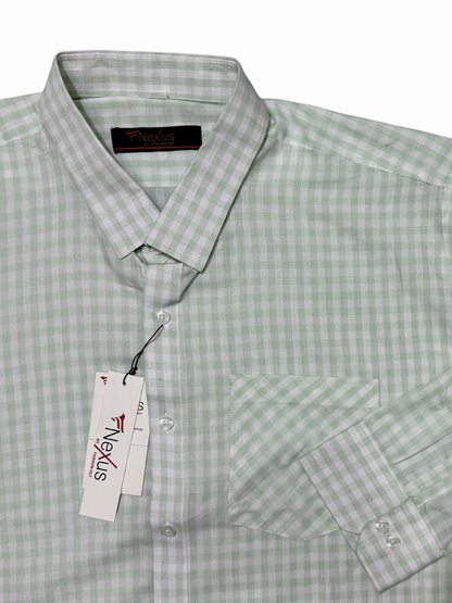 Apple Green Checkered Shirt