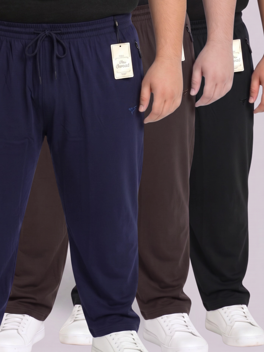 Pack of 3  Plain Cotton Jersey Trousers | Summer Edition