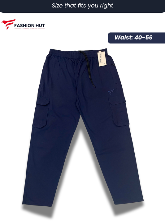Premium Blue Cargo Trousers