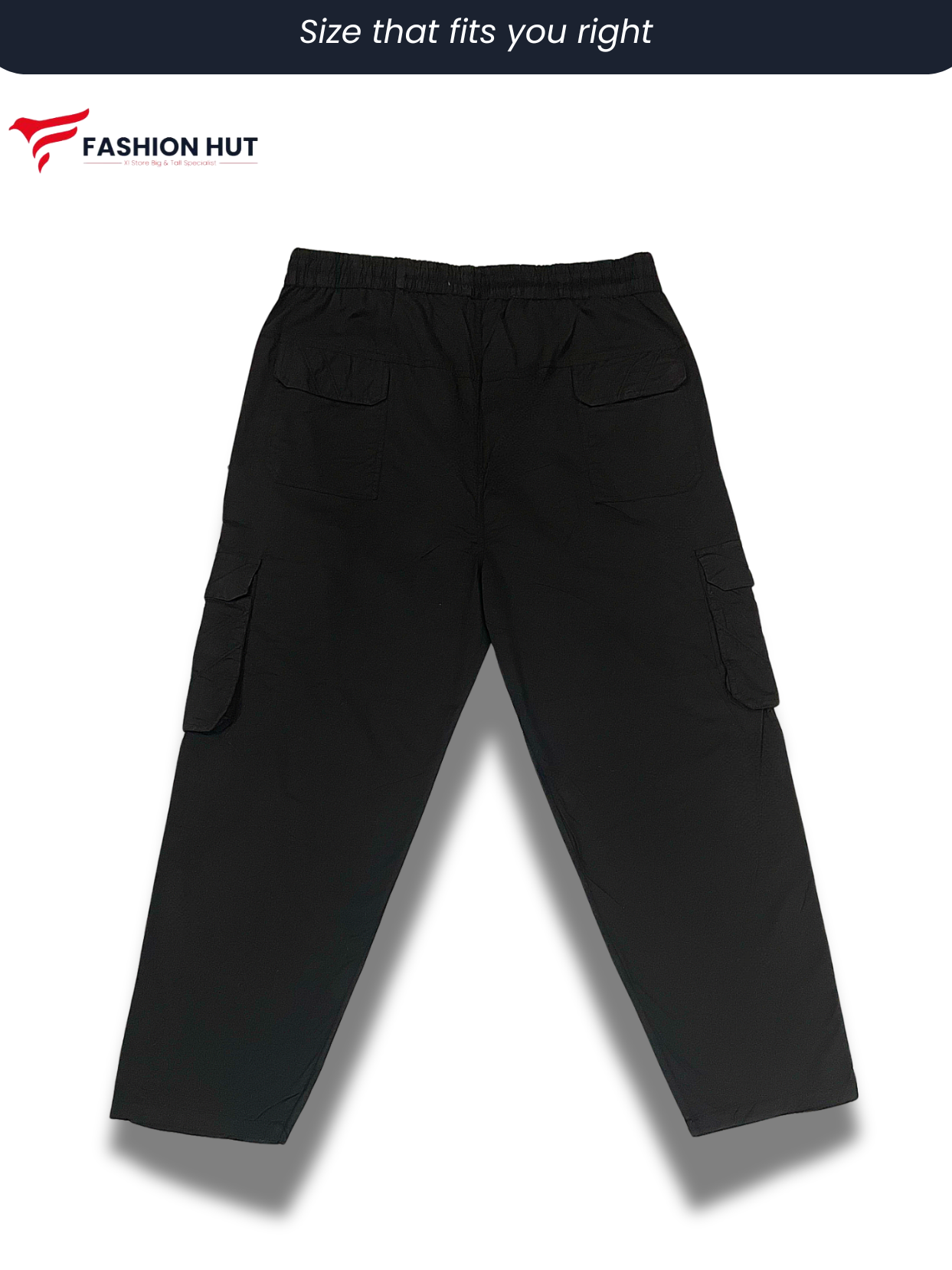 Premium Black Cargo Trousers