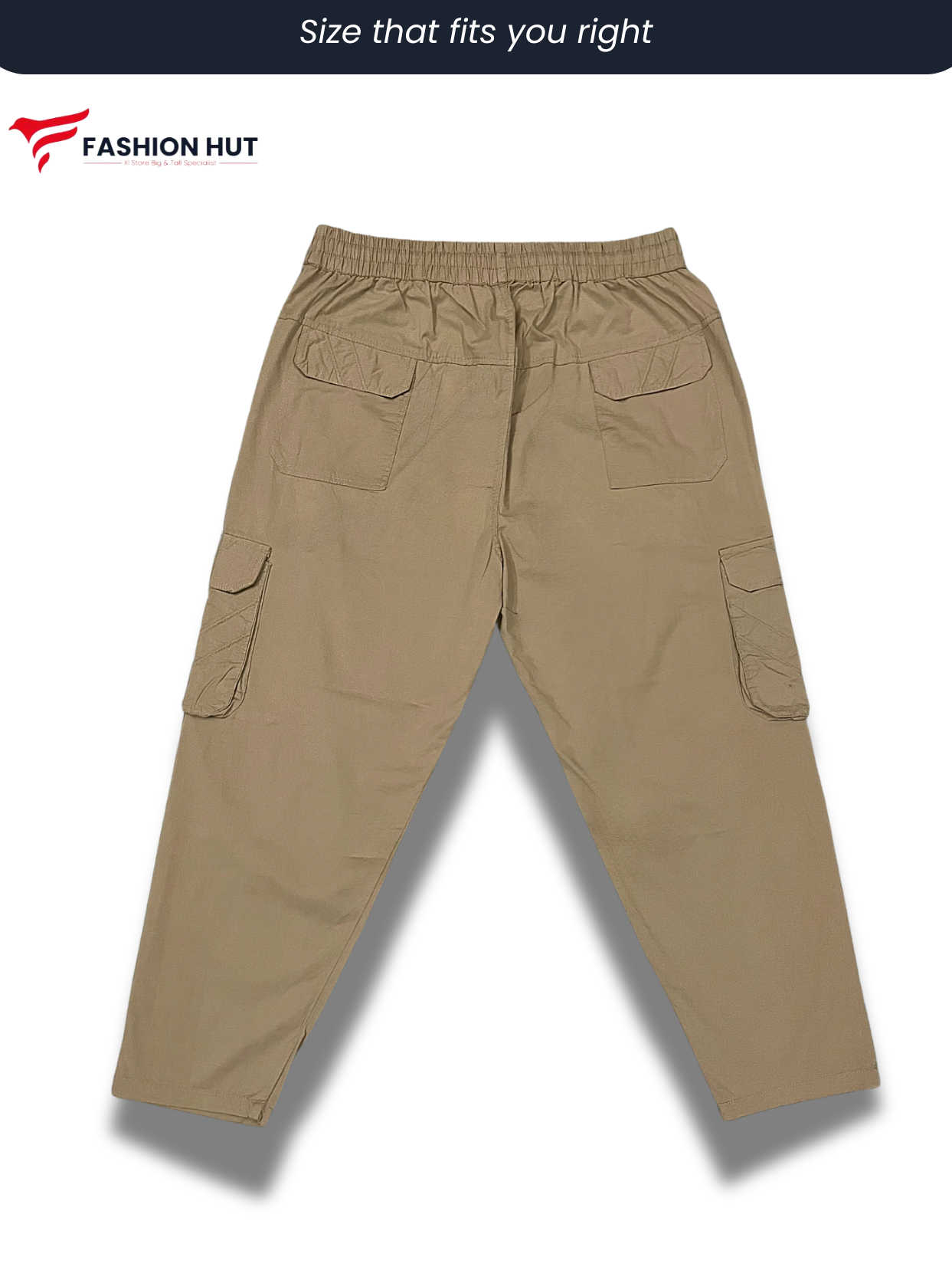 Premium Beige Cargo Trousers