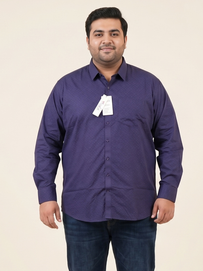 Navy Print Pattern Shirt