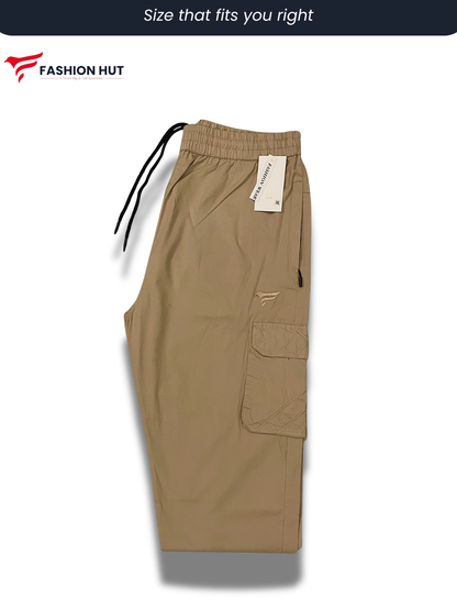 Premium Beige Cargo Trousers