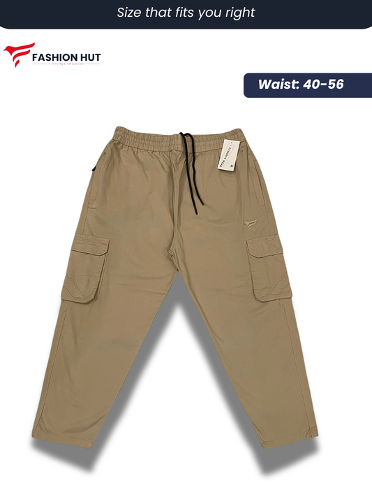 Premium Beige Cargo Trousers