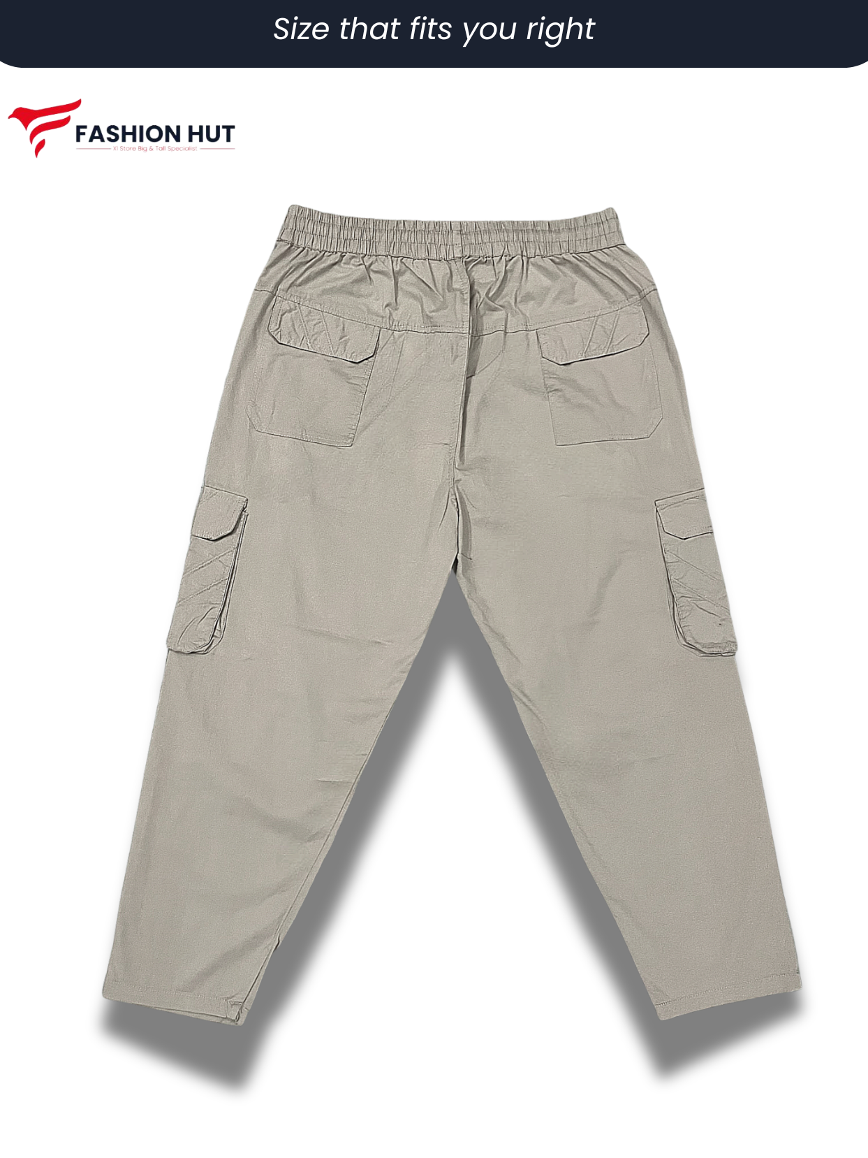 Premium Cream Cargo Trousers