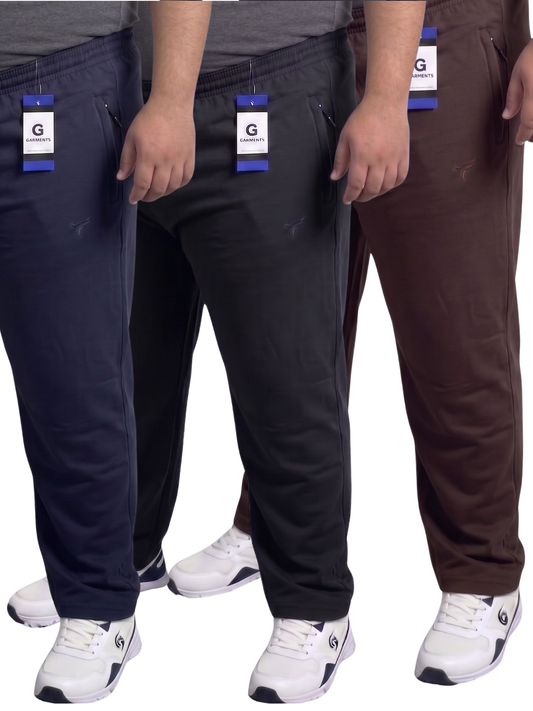 Pack of 3 Pk Polo Fabric Trousers| Best For Exercise | Summer Edition