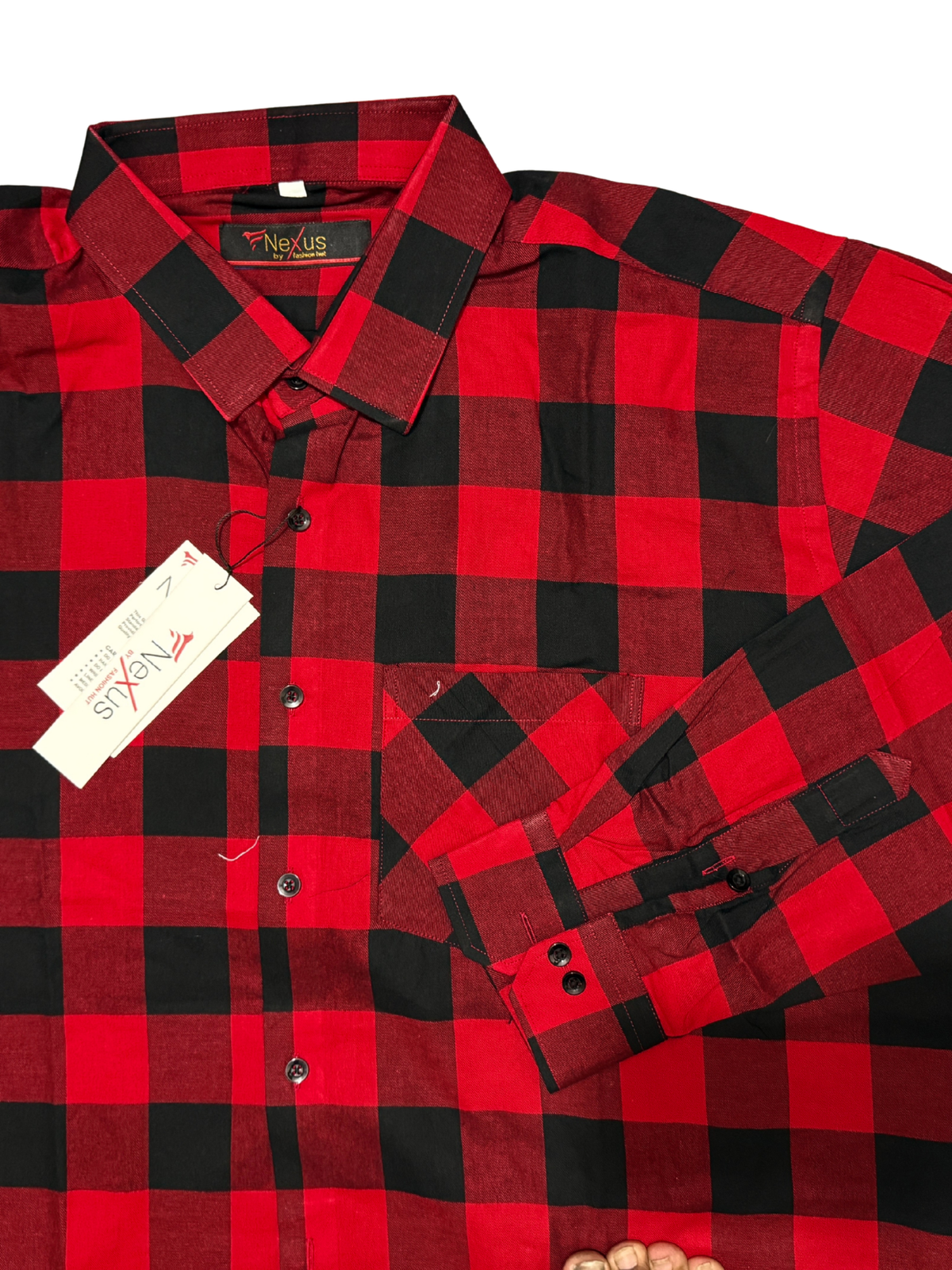Red Blocks Check Shirt
