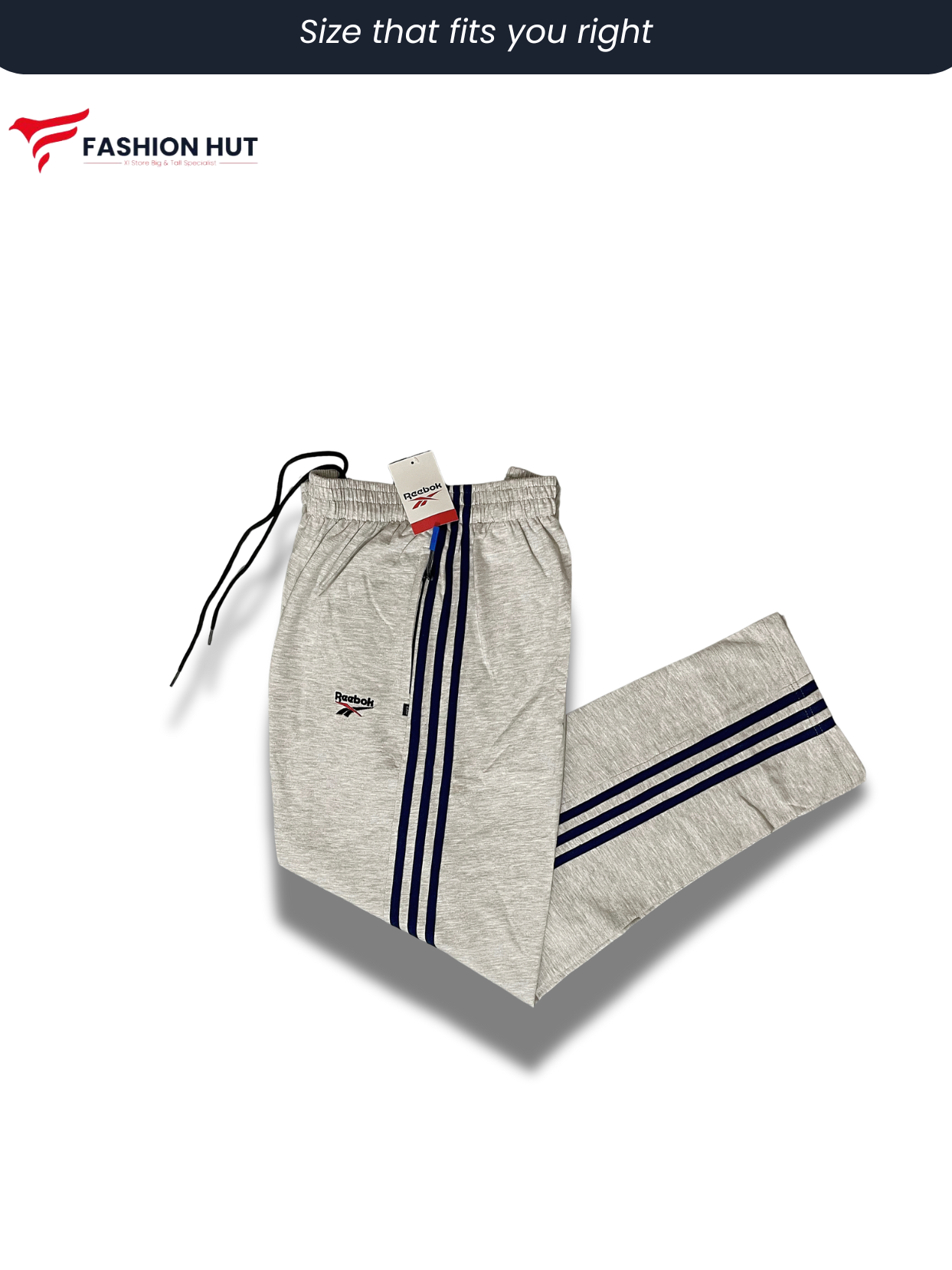 Pack of 2 Reebok 3 Stripes Terry Trousers