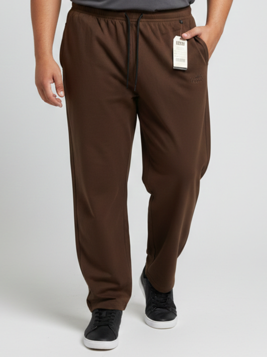 Brown Soft Cotton Jersey Trousers