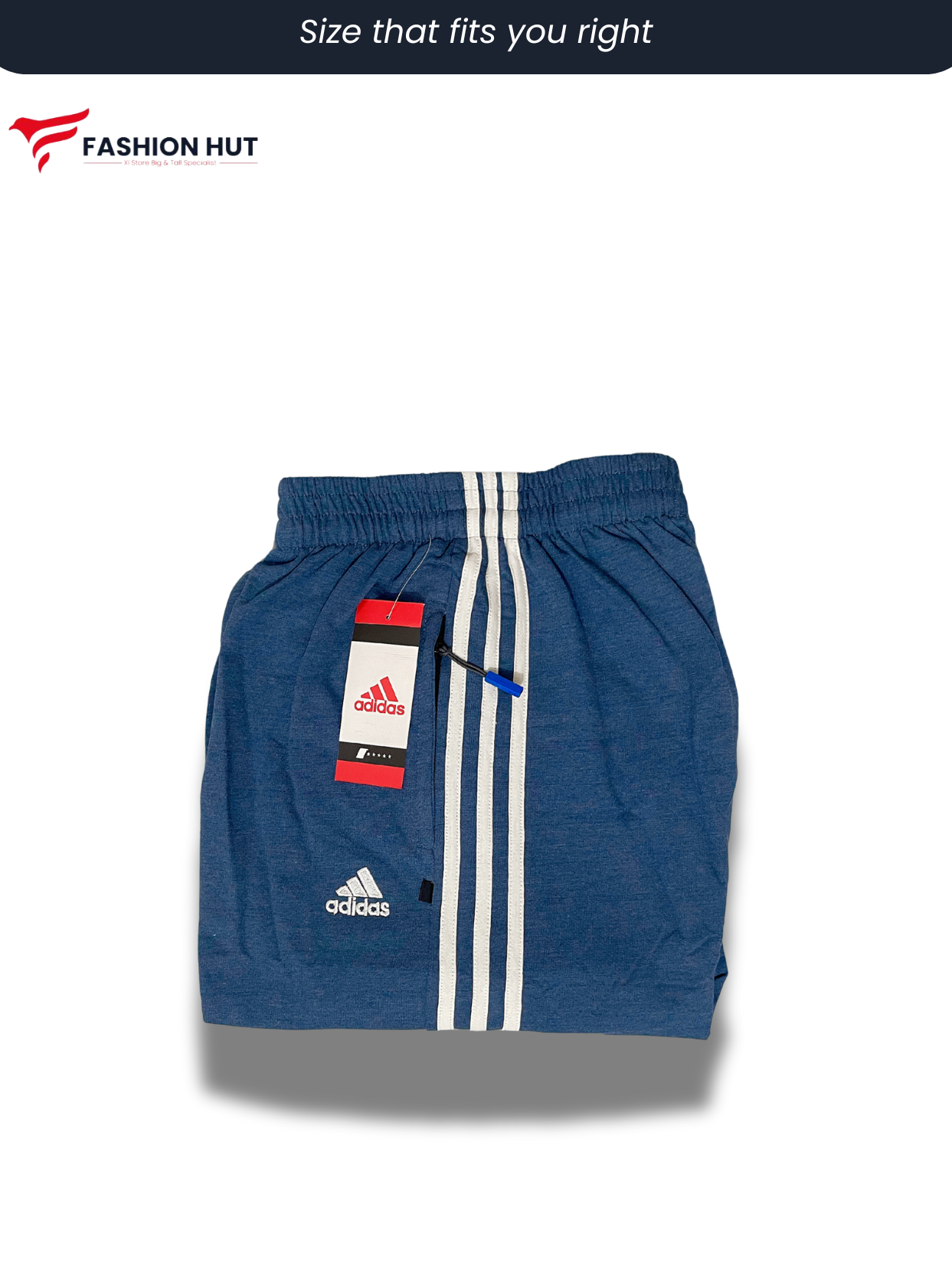 Adidas Sapphire Blue 3 Stripes Terry Trousers