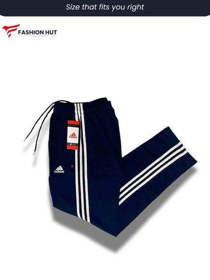Adidas Navy Blue 3 Stripes Terry Trousers