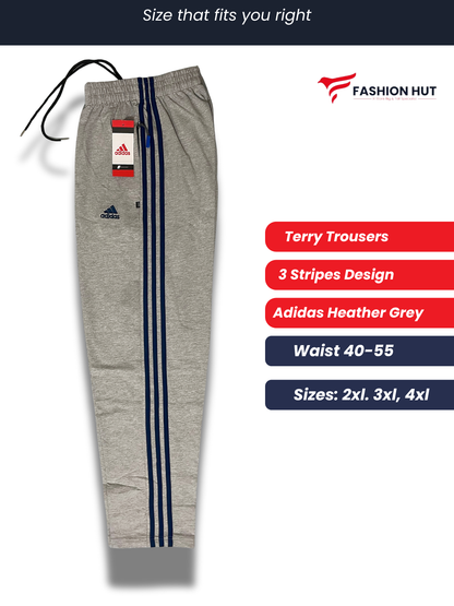 Pack of 4 Adidas 3 Stripes Terry Trousers