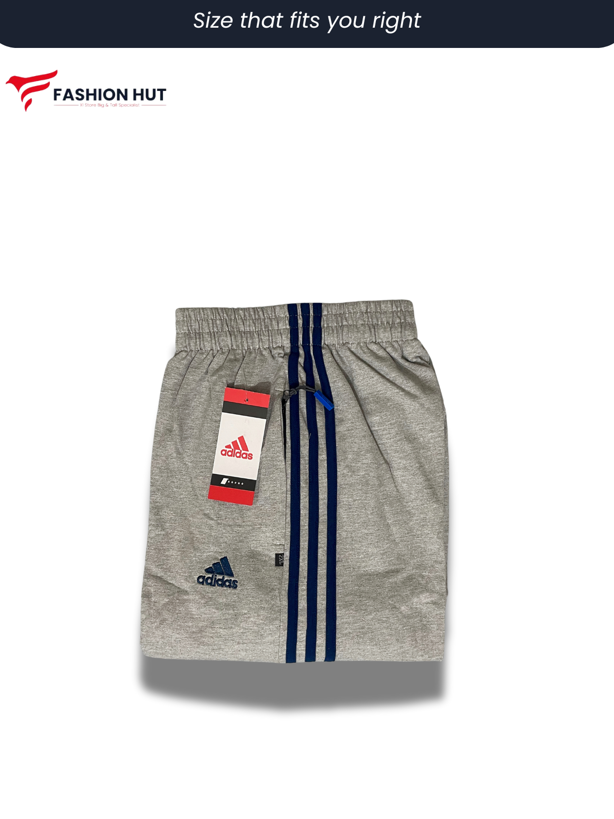 Adidas Heather Grey 3 Stripes Terry Trousers