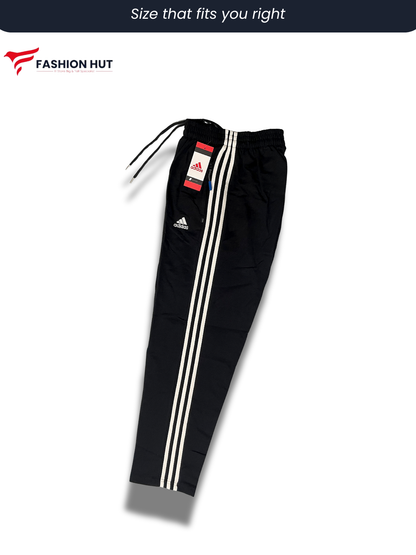 Adidas Jet black 3 Stripes Terry Trousers