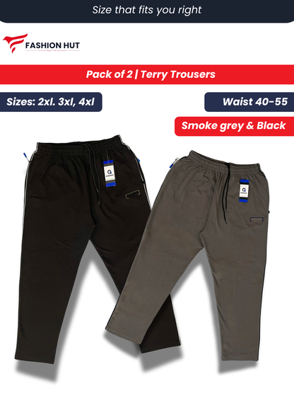 Pack of 2 Terry Trousers