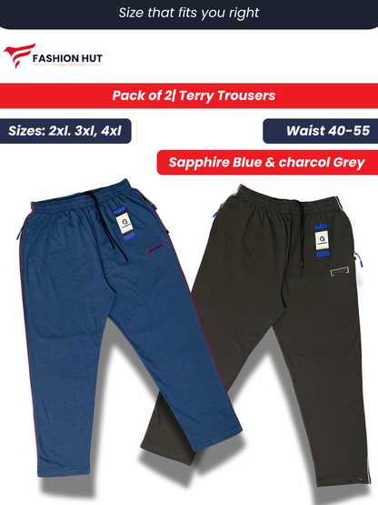 Pack of 2 Terry Trousers