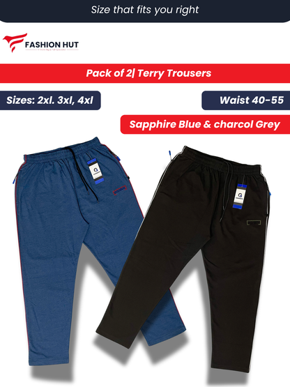 Pack of 2 Terry Trousers