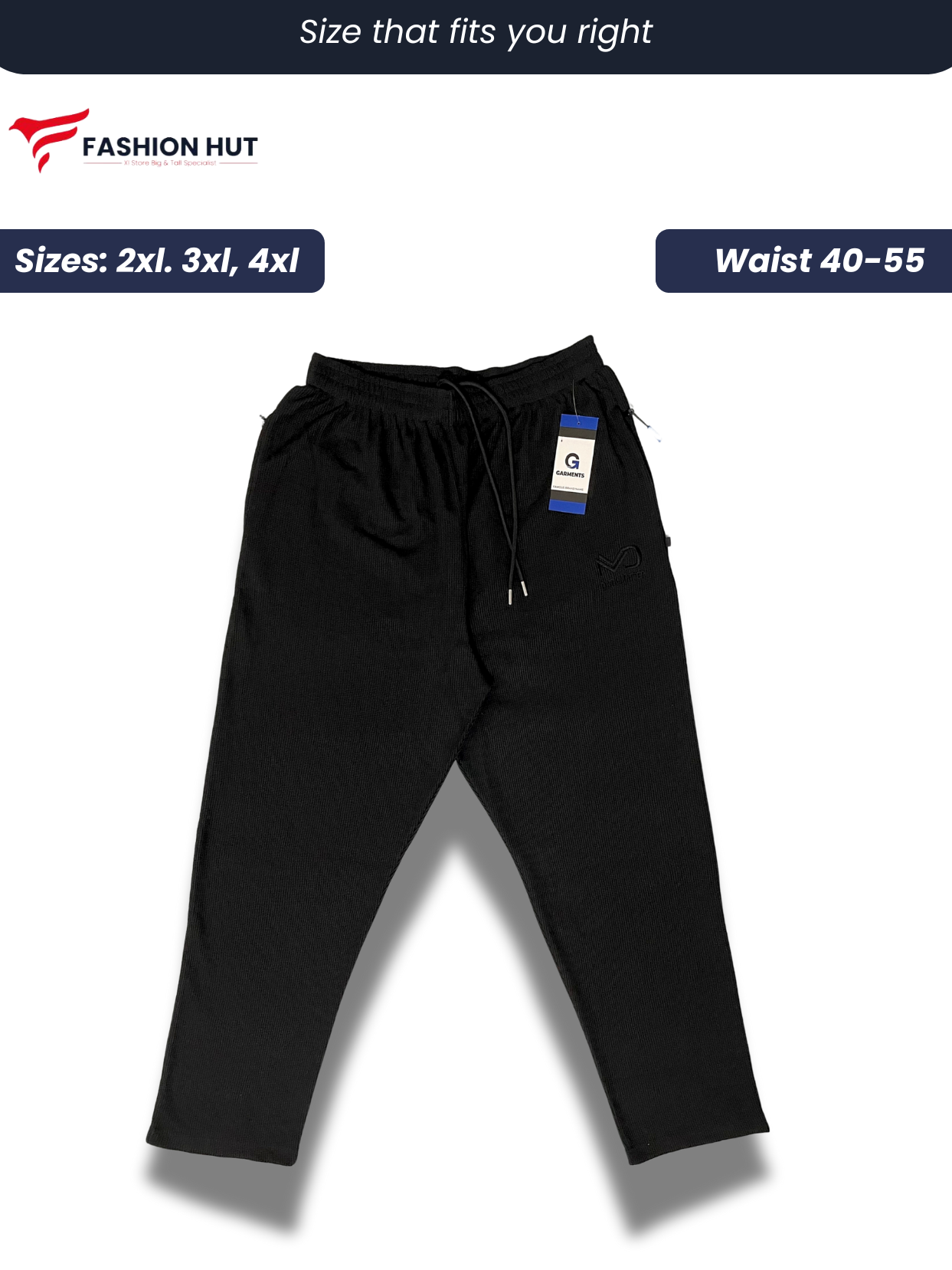 Jet Black Thermal Trousers  | Winter edition