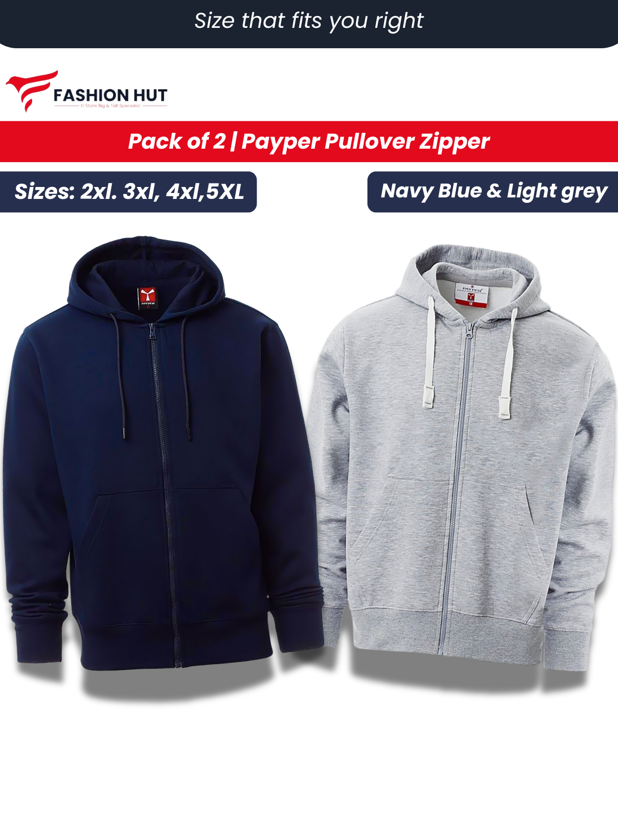 Pack of 2 Payper  Zipper
