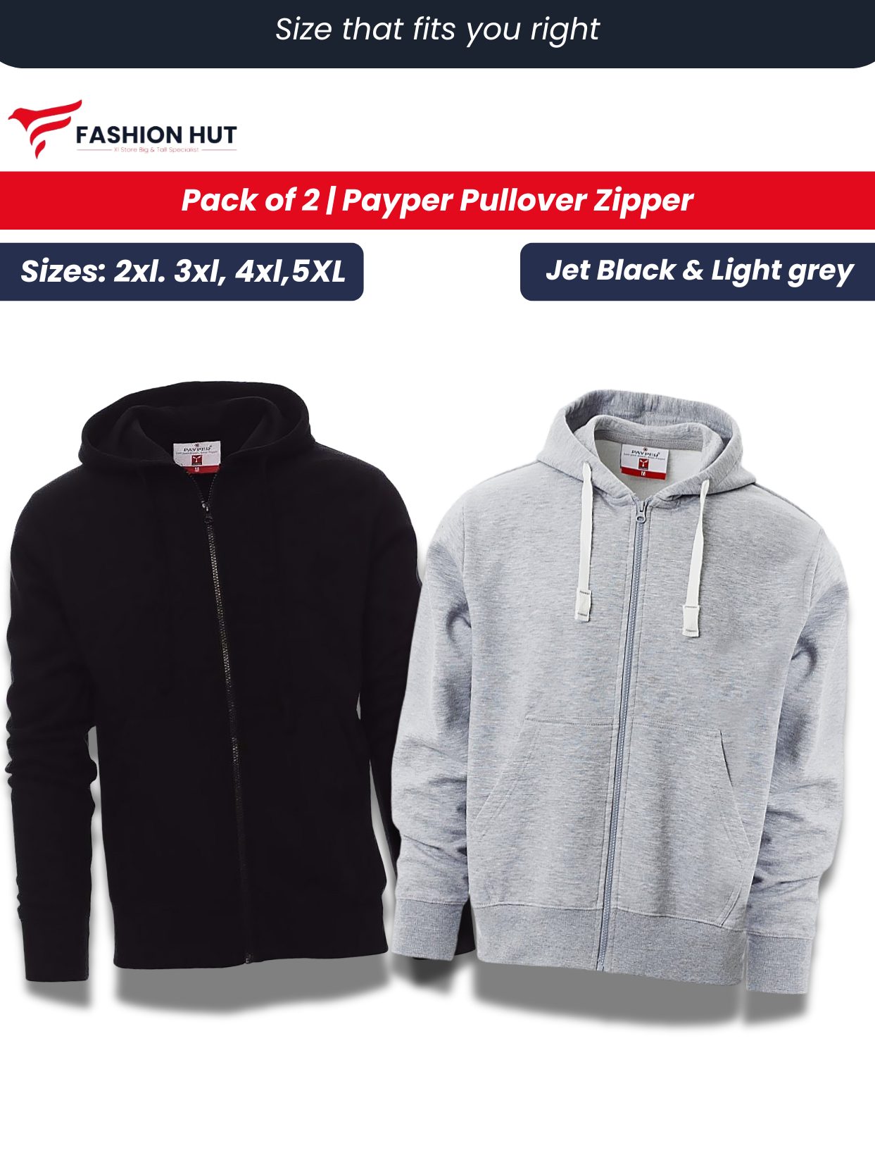 Pack of 2 Payper  Zipper