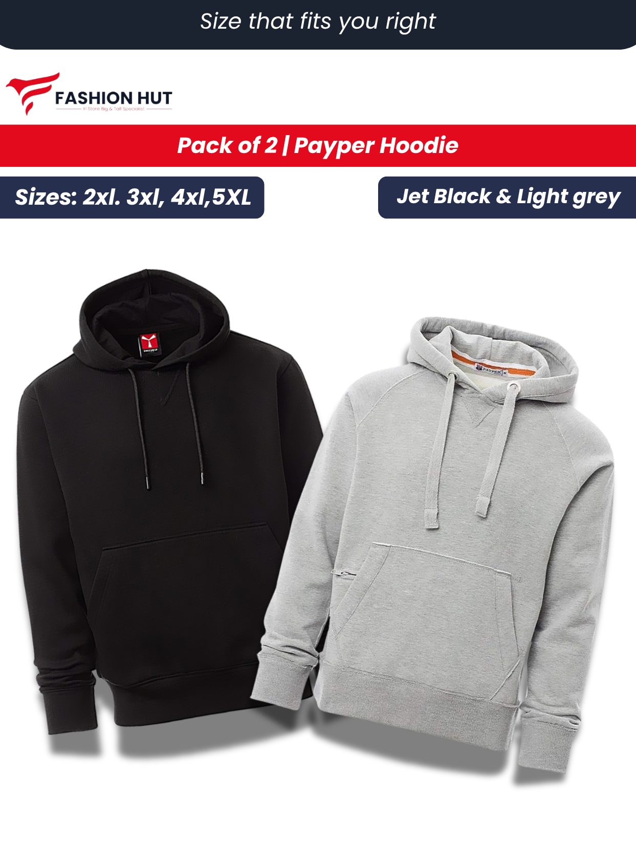 Pack of 2 Payper Hoddies