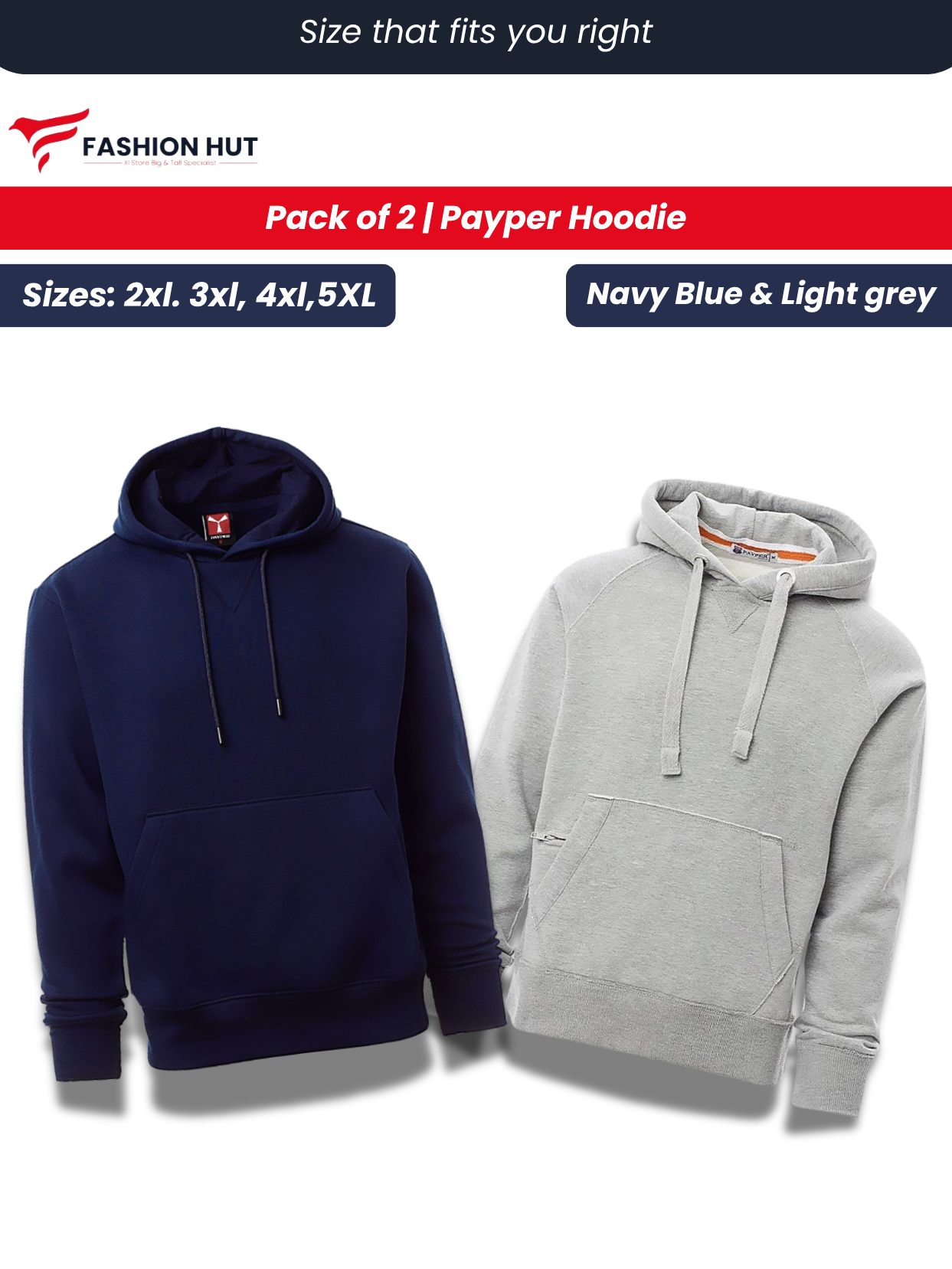 Pack of 2 Payper Hoddies