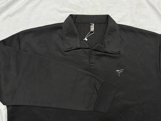 Charcoal Grey Premium Thermal Fleece Johnny Collar | Winter Edition