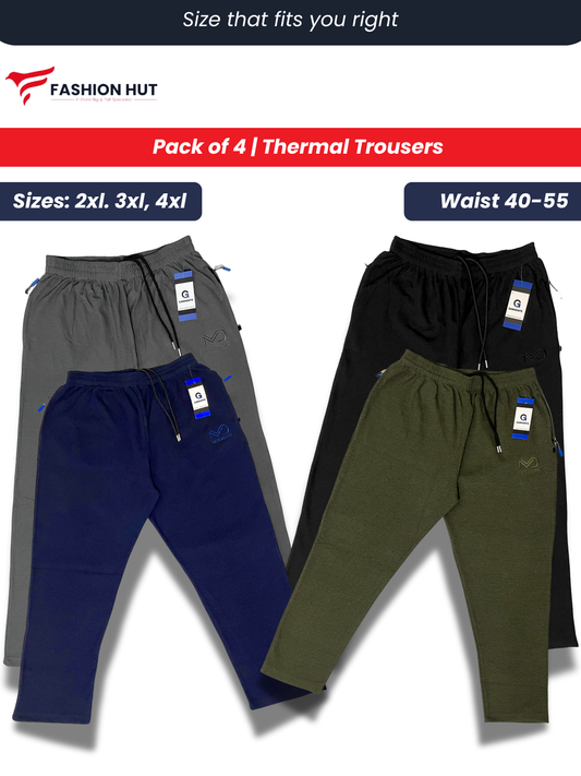 Pack of 4 Thermal Trousers | Winter edition