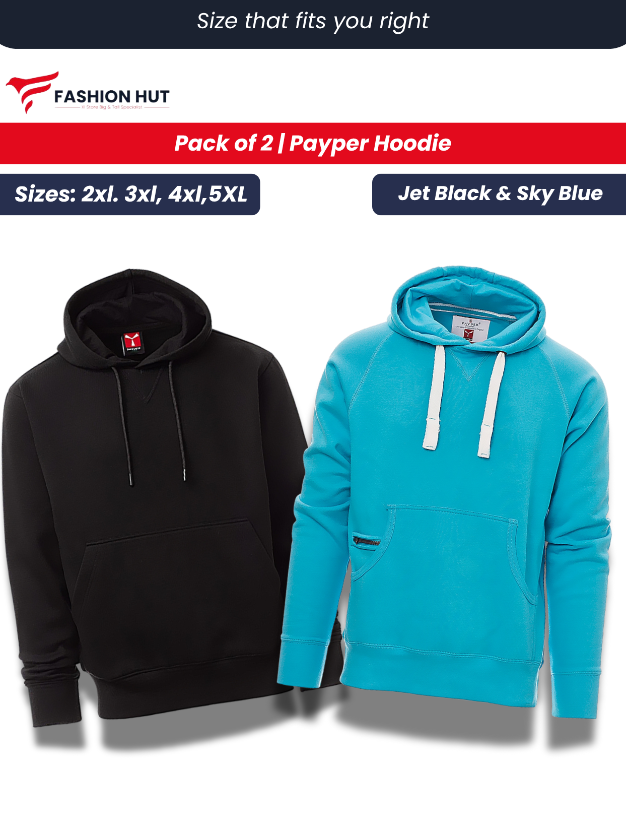 Pack of 2 Payper Hoddies