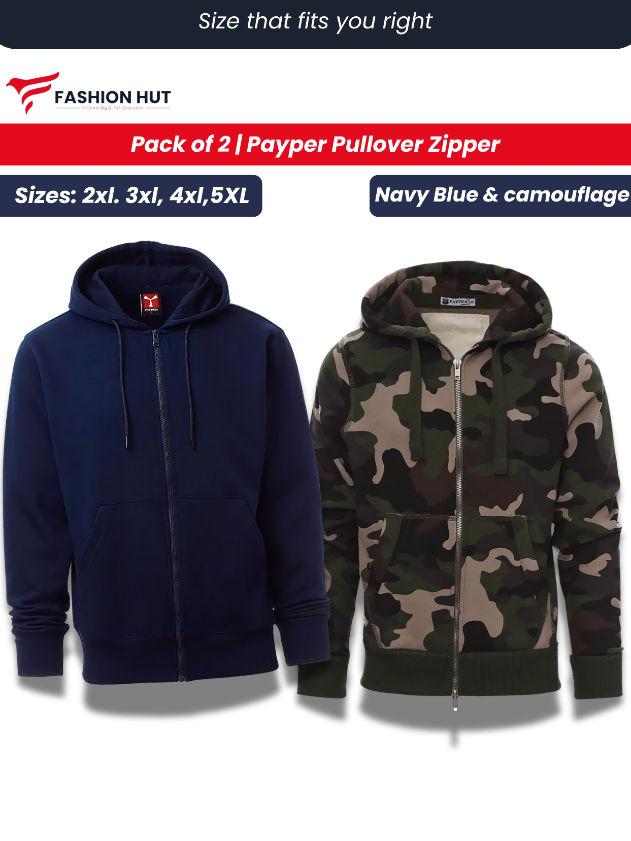 Pack of 2 Payper  Zipper