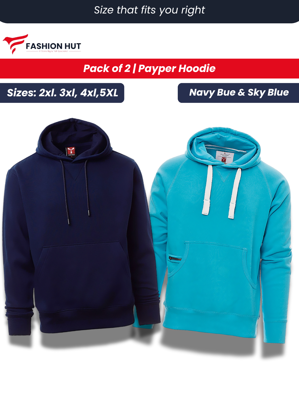 Pack of 2 Payper Hoddies