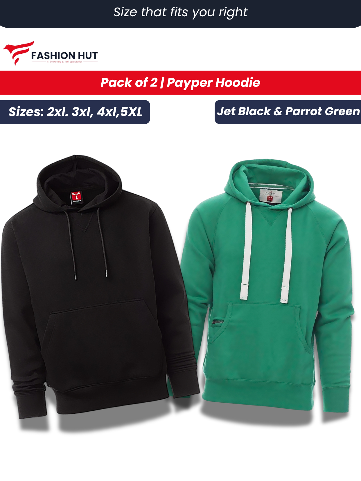 Pack of 2 Payper Hoddies