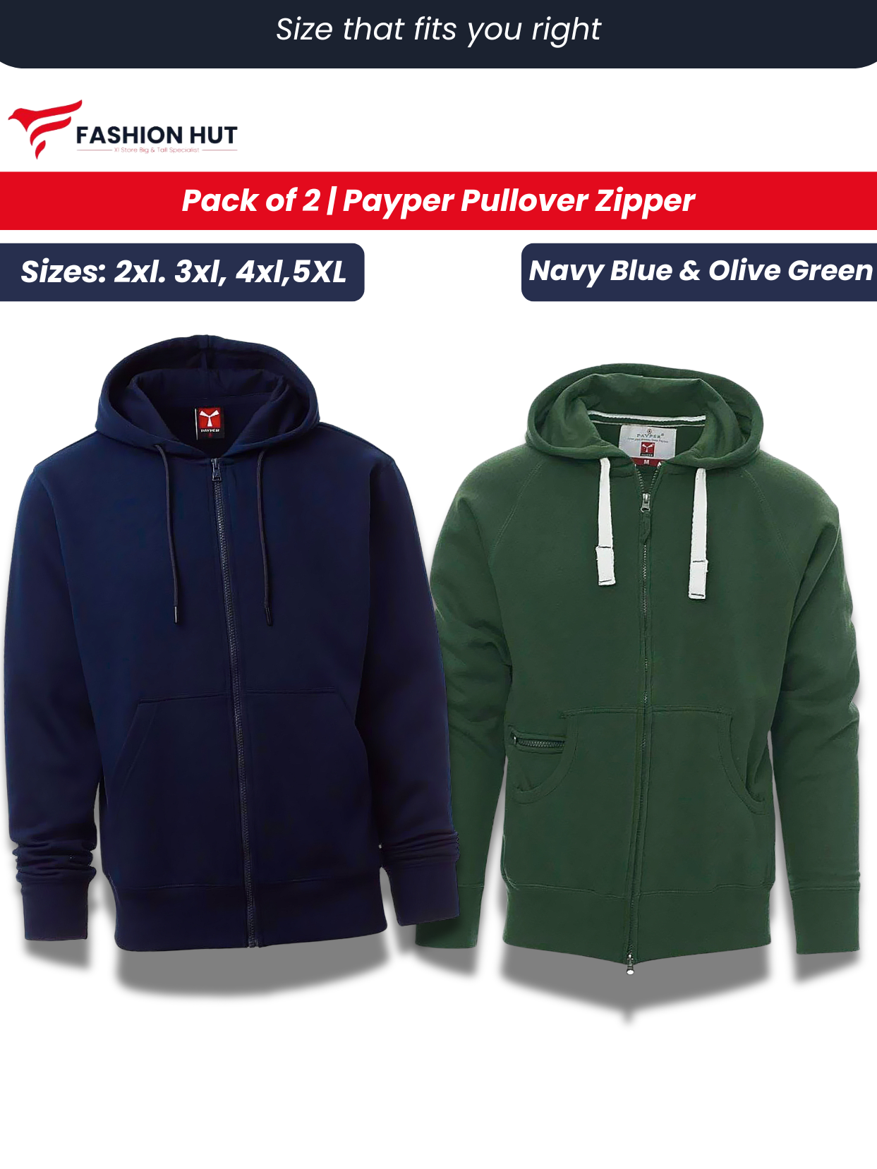 Pack of 2 Payper  Zipper
