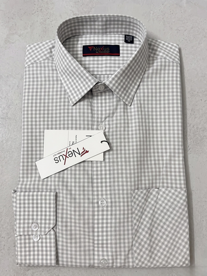 Soft Grey Gingham checkered Shirt