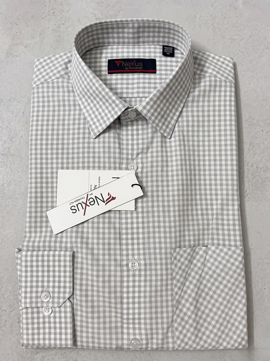 Soft Grey Gingham checkered Shirt