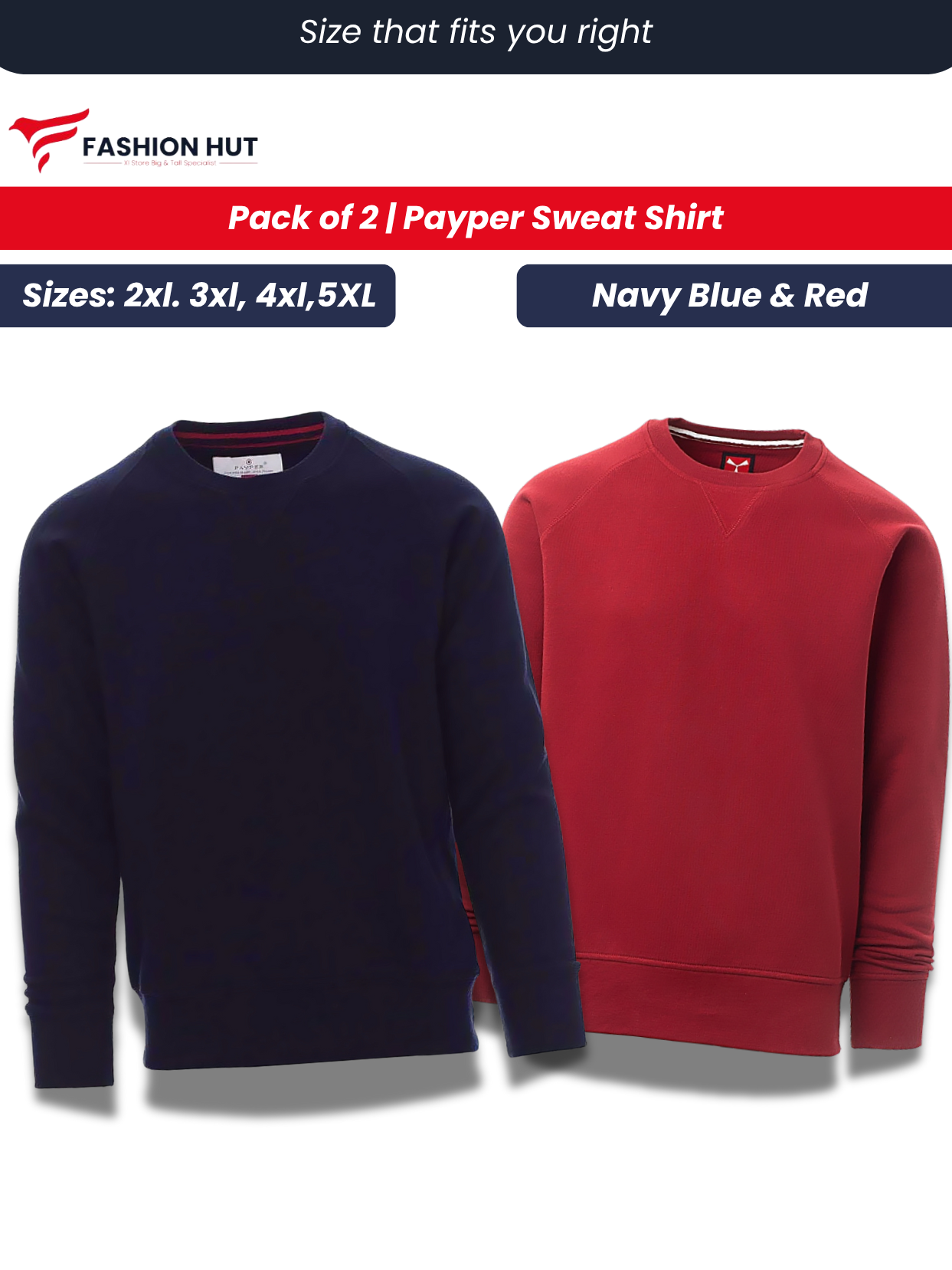 Pack of 2 Payper Swatshirts | Winter edition