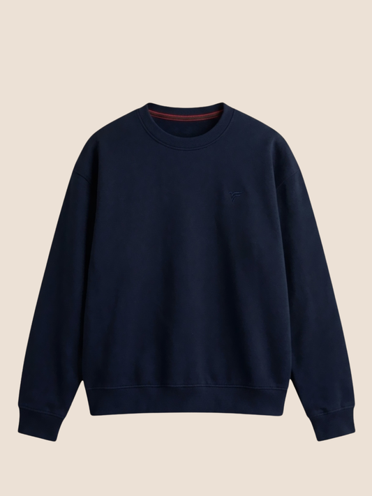 Dark Blue Premium Fleece Sweatshirt — Winter Edition