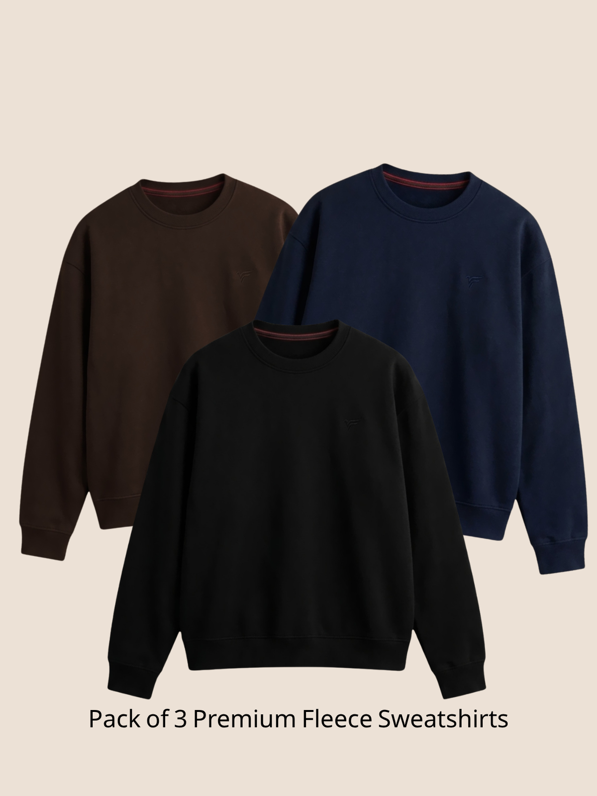 Pack of 3  Premium Fleece Sweatshirt — Winter Edition