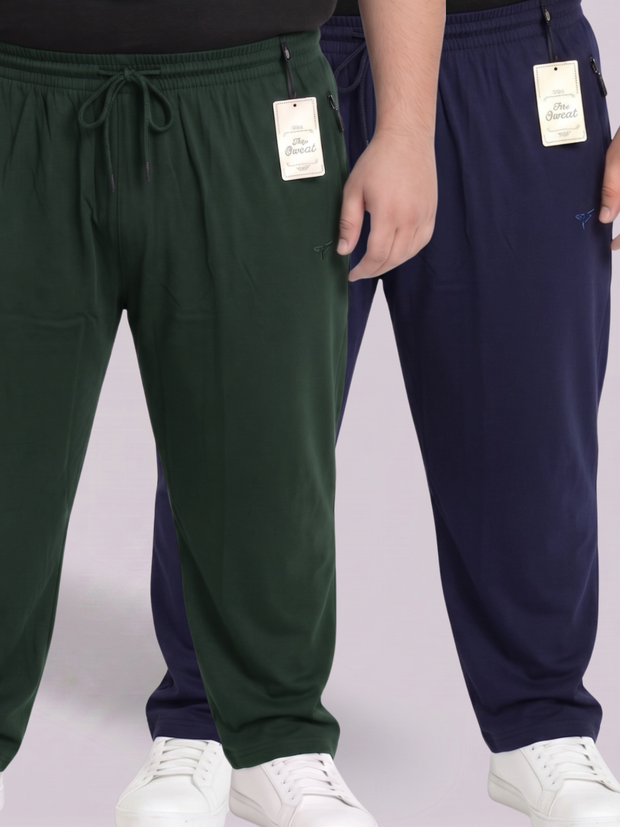 Pack of 2 Plain Cotton Jersey Trousers | Summer Edition