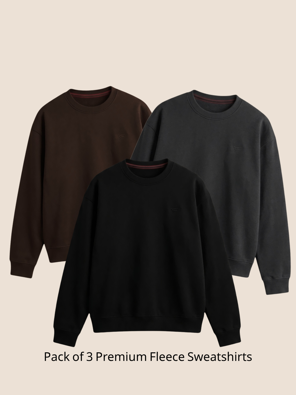 Pack of 3  Premium Fleece Sweatshirt — Winter Edition