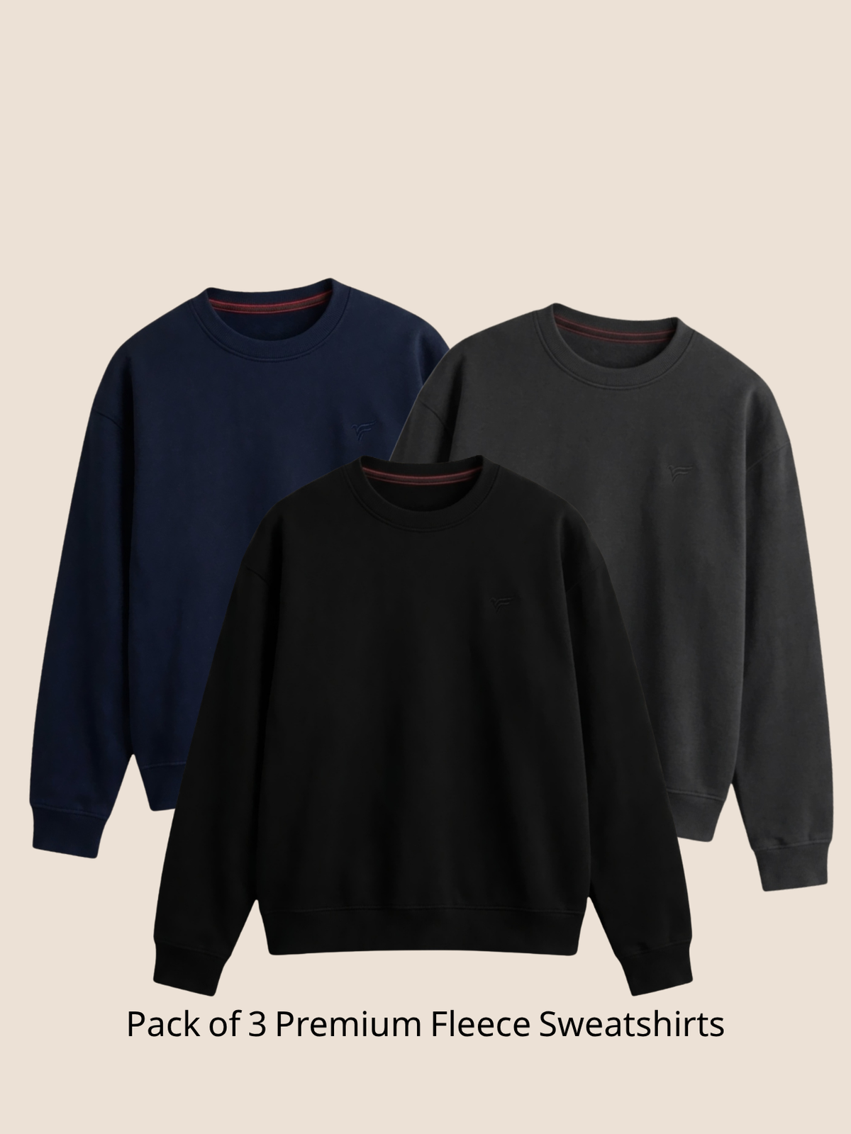 Pack of 3  Premium Fleece Sweatshirt — Winter Edition