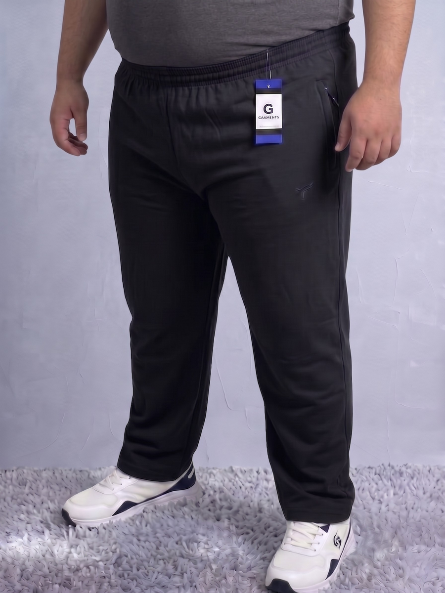 Black Pk Polo Fabric Trousers| Big Size | Edition Summer