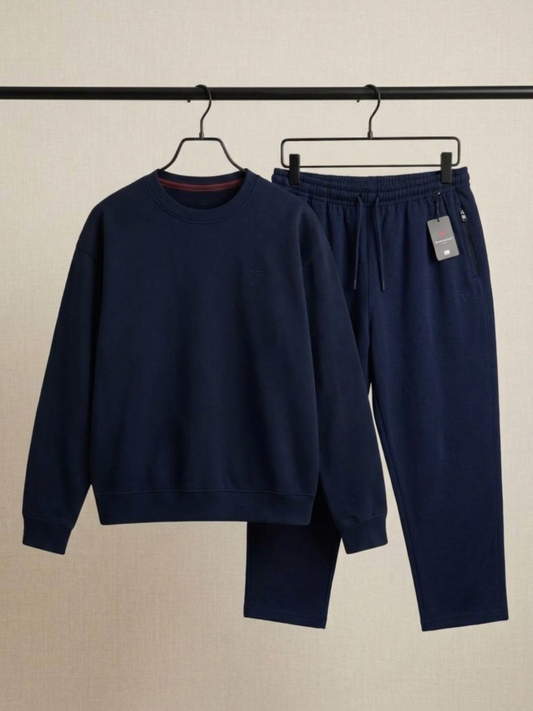 Blue Premium Fleece Co-Ord Set — Winter Edition